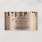 Loyalität 6 Makeup Makeup Eyelash Gold Skinny Trop Visitenkarte (Rückseite)