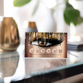 Loyalität 6 Makeup Makeup Eyelash Gold Skinny Trop Visitenkarte