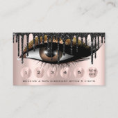 Loyalität 6 Makeup Makeup Eyelash Tropfen Black Go Visitenkarte (Vorderseite)