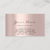 Loyalität 6 Makeup Makeup Eyelash Tropfen Lila Ros Visitenkarte (Rückseite)