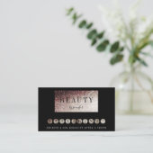 Loyalität 9 Nails Lashes Beauty Visitenkarte (Stehend Vorderseite)