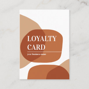 Loyalität Abstrakt Pastel Business Card Treuekarte