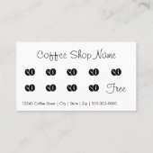 Loyalität B: Schwarz-Weiß-Logos Visitenkarte (Rückseite)