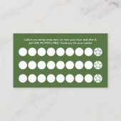 Loyalität beim Rasenmähen Treuekarte (Rückseite)