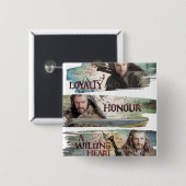 Loyalität, Ehre, ein bereitwilliges Herz Button (Vorne & Hinten)