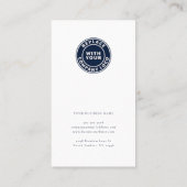 Loyalität für einfache moderne Unternehmen Rabattkarte (Rückseite)