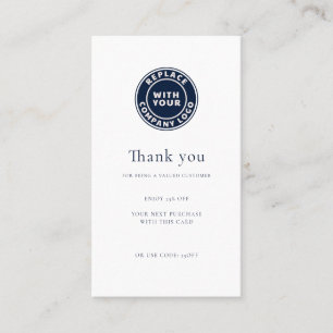 Loyalität für einfache moderne Unternehmen Rabattkarte