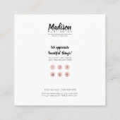 Loyalität ist eine schöne Sache Rose Gold ID554 Treuekarte (Rückseite)