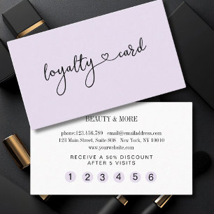 Loyalität Karte 5 Nails Lashes Beauty