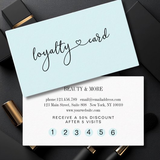 Loyalität Karte 5 Nails Lashes Beauty