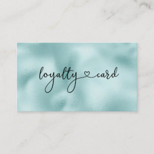 Loyalität Karte 5 Nails Lashes Beauty Blue