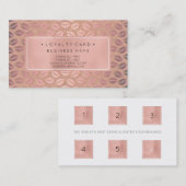 Loyalität Karte 6 Punch Kunstrasse Salon Lift (Vorne/Hinten)