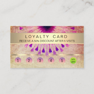 Loyalität Karte Yoga Massage Medizin Lotus Blume