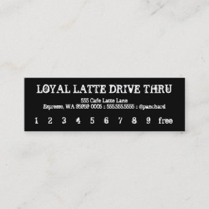 Loyalität Latte Antrieb-Durch defektes Treuekarte