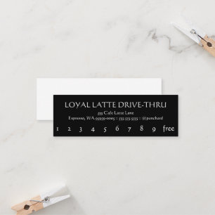 Loyalität MiniLatte Antrieb-Durch Treuekarte