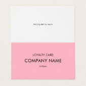 Loyalität Modernes Minimalistisches Kirschblossom Visitenkarten (Außenseite Aufgefaltet)