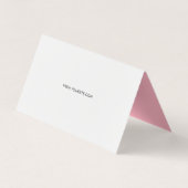 Loyalität Modernes Minimalistisches Kirschblossom Visitenkarten (Rückseite)