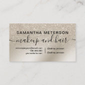 Loyalität Perle Glitzer Elfenbein Ober Gold Treuekarte (Rückseite)