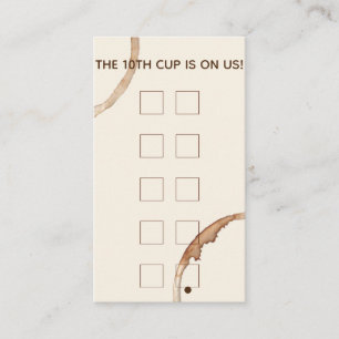 Loyalität vergütet Karte coffeeshop Café