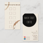 Loyalität vergütet Karte coffeeshop Café (Vorne/Hinten)