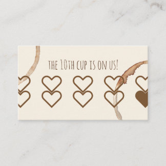 Loyalität vergütet Karte coffeeshop Café