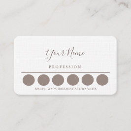 Loyalität-Visitenkarte Visitenkarte