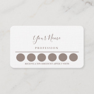 Loyalität-Visitenkarte Visitenkarte