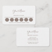 Loyalität-Visitenkarte Visitenkarte (Vorne/Hinten)