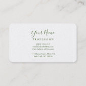 Loyalität-Visitenkarte Visitenkarte (Rückseite)