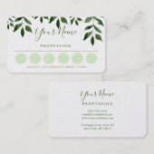 Loyalität-Visitenkarte Visitenkarte (Vorne/Hinten)