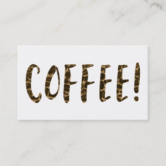 Loyalität von Kaffeebohnen Treuekarte (Vorderseite)