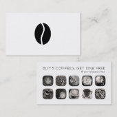 Loyalität von Kaffeeprogrammen Treuekarte (Vorne/Hinten)