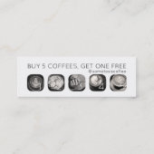 Loyalität von Kaffeeprogrammen Treuekarte (Rückseite)