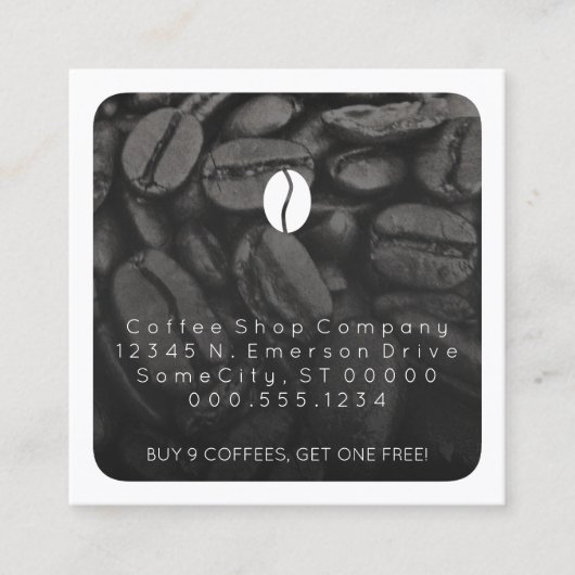 Loyalität von Kaffeeprogrammen Treuekarte (Vorderseite)