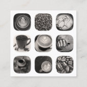 Loyalität von Kaffeeprogrammen Treuekarte (Rückseite)