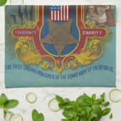 Loyalität, Wohltätigkeit und Bruderschaft GAR Teet Geschirrtuch (Gefaltet)