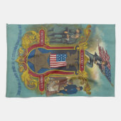 Loyalität, Wohltätigkeit und Bruderschaft GAR Teet Geschirrtuch (Horizontal)