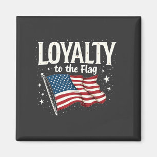 Loyalität zu den Flag USA zum Veteranentag Magnet