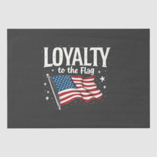 Loyalität zu den Flag USA zum Veteranentag Seidenpapier