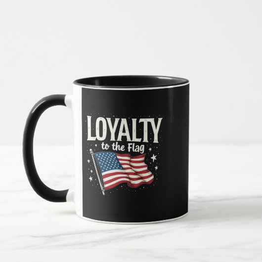 Loyalität zu den Flag USA zum Veteranentag Tasse (Links)