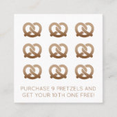 Loyalitäts-Briefmarke der weichen Brezeln Treuekarte (Vorderseite)