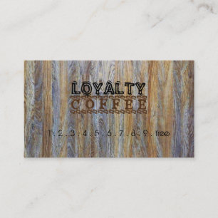 Loyalitäts-Kaffee-Durchschlags-modernes hölzerne Treuekarte