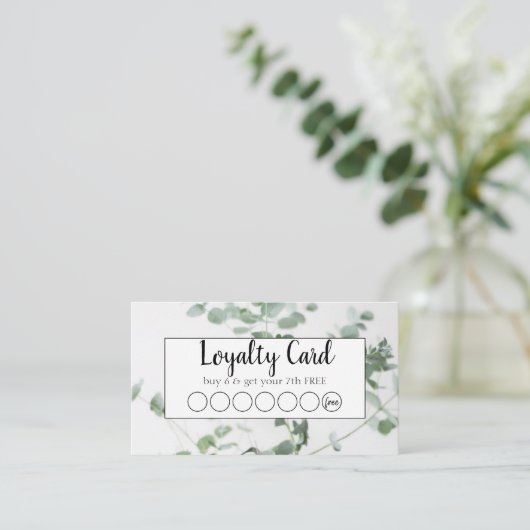 Loyalitäts-Karte Treuekarte (Stehend Vorderseite)