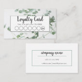 Loyalitäts-Karte Treuekarte (Vorne/Hinten)