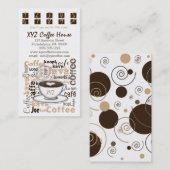 Loyalitäts-Karten des Café-Durchschlags-| Treuekarte (Vorne/Hinten)