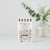 Loyalitäts-Karten des Café-Durchschlags-| Treuekarte (Stehend Vorderseite)
