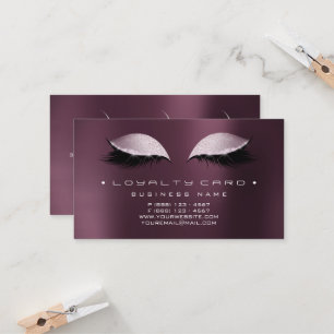 Loyalitäts-Karten-Schönheits-Salon-Make-up Coffe Treuekarte