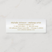 Loyalitäts-Lochkarte - rosa Glitzer Treuekarte (Rückseite)