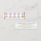 Loyalitäts-Lochkarte - rosa Glitzer Treuekarte (Vorne/Hinten)