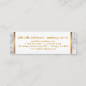 Loyalitäts-Lochkarte - Rosen-Glitzer und Marmor Treuekarte (Rückseite)